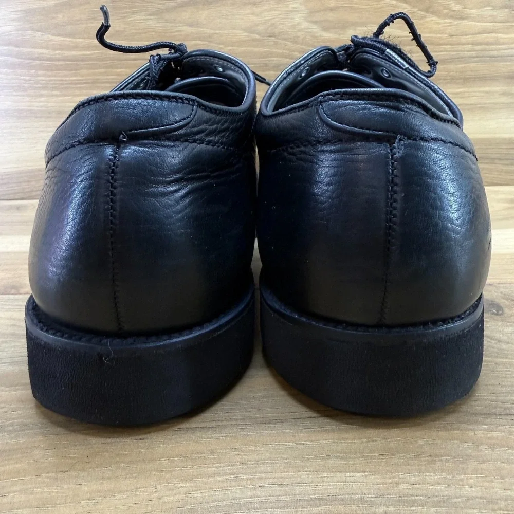 Alden Vintage Plain Toe Blucher Oxfords Mens 10.5 C/E Black Leather Vibram 311